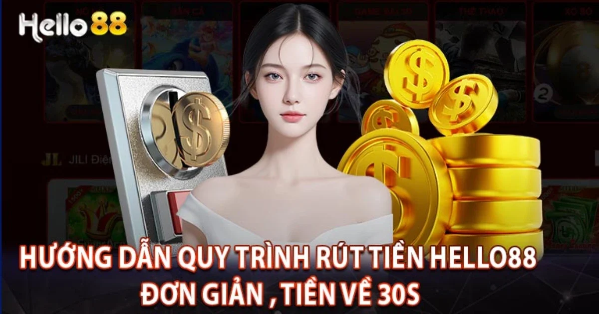 Các bước thực hiện rút tiền tại Hello88